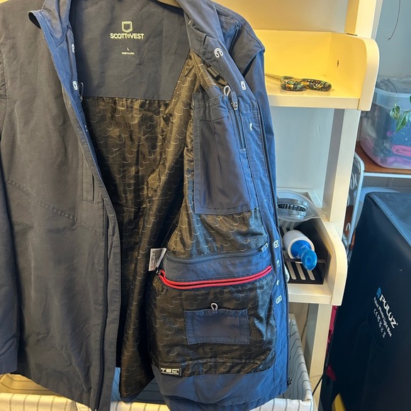 Scottevest Enforcer Jacket Women's Large Multi Pocket Travel Utility TEC - Picture 4 of 14